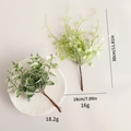 Rami di eucalipto artificiale ghiacciati con specifiche di dimensioni e peso del set - Eucalyptus & Erba di Cuore