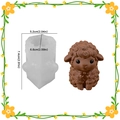 3D-Schaf-Silikonform mit fertigem Lamm-Bastelprojekt für DIY-Osterdekorationen - Kleines Schaf 001