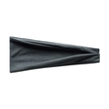 Close-up of the soft knitted texture and elastic fabric of a dark grey yoga headband - Slate Gray