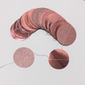 Roségouden glitter en spiegel cirkel papieren slinger voor verjaardag en bruiloft decoratie - Glitter Roségoud+Spiegel Roségoud / 2 Meter