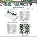 Película decorativa de vid para ventanas, rollo de PVC estático de 45x100cm efecto arcoíris - 45*100cm