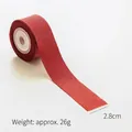 Red 2.8cm wide ribbed grosgrain ribbon roll for Christmas gift wrapping and DIY bows - 2.8cm Red Grosgrain Ribbon (6 Yards)