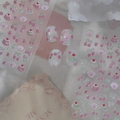 Schattige 3D-nagelstickers met roze kattenpoten, kersen en sterrenmotieven voor kids - Schattige Kattenpoot Kers Stijl (CO-572)