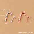 Miniatur-Zuckerstangen für Puppenhäuser, rot-weiße und bunte Designs in zwei Größen - Zuckerstangen 4er-Set