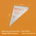 Thickened large disposable HDPE piping bag for cake baking with 25x35cm dimensions - Bag / Thickened Extra Large / Yellow