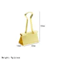 Golden 32mm luxury metal binder clip with 55mm height for stationery and paper organizing - 32mm (Gold)