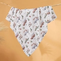 Organic 6-layer cotton muslin baby swaddle with vintage car and deer print - 6-Layer 110*110cm / Outing