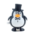 Wind-up penguin toy with black top hat and monocle for Christmas gift ideas - Walking Penguin with Top Hat