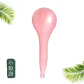 Pink resin facial acupoint massage tool with teardrop handle and smooth rounded tip - Facial Tapping Stick / Pink