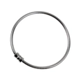 Detailed close-up of a DIY 304 stainless steel snake chain bracelet with a magnetic bead clasp - YB-203 Ball Clasp
