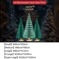 Groene kerstboom statische raamstickers verkrijgbaar in vijf verschillende maten - Small (40*55CM) / Groen Goud