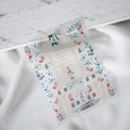 Adesivi per unghie 5D sottili con motivi floreali rossi e blu modello TS-003 - Su Chao Sheng (TS-003)