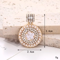 Detailed close-up of a floral rhinestone charm for shoes, size 3.4cm by 2.4cm - Pearl Flower Perfume Bottle White