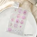 Transparent light purple 3D wax seal stickers for scrapbooking and envelopes - Light Purple Cloud