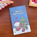 Sacchetto regalo di Natale blu con motivo cane carino, misura 10,5 x 17 cm - 4# Cielo Stellato di Natale (Blu)