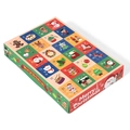 Calendario dell'Avvento di Natale con 24 scomparti e vivaci decorazioni natalizie - Scatola Cieca di Natale (24 Motivi) - 5 PCS