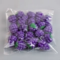 Miniature purple grape models for dollhouse decoration in a clear plastic pack - Grapes