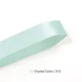 6mm crystal mint green satin polyester ribbon for gift wrapping floral crafts code 313 - Crystal Blue(313)