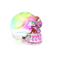 Rainbow plated crystal skull ornament with iridescent finish for creative home decor - Large Style No.3 (Rainbow Iridescent)