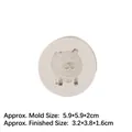 Moule en silicone petit chien Shiba Inu pour décoration de gâteau fondant et argile - 3# 15-510 Gris