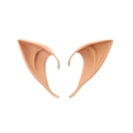 Nude skin tone latex elf ears for Halloween party cosplay accessories set - Deep Skin