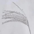 Sparkly white sequin decorative branch for DIY Christmas tree and holiday wedding decor - 55cm 1pc / White