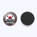 Imán de nevera 30mm cristal Seúl Corea del Sur bandera recuerdo con parte trasera magnética - Estilo coreano