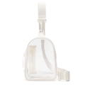 Riñonera impermeable de PVC transparente blanco con correa ajustable para deporte exterior - Blanco Roto