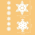 Weiße Schneeflocken Girlande und Hänger für Weihnachtsbaum und festliche Fensterdekorationen - Einzelstück