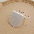 Support boucle d'oreille en acrylique marbre blanc en forme de L, 6,5x8cm - Style d'arche