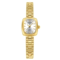 SUNLIFEX Vintage Quarzuhr für Damen in Gold mit minimalistischem silbernem Zifferblatt - Gold Weiß
