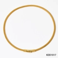 Collana a catena serpente dorata minimalista con chiusura a innesto per donna - Collana a Catena a Serpente Dorata (KDD1017)