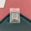 Goldener Ring mit römischer Gravur in einem klaren PVC-Schmuckbeutel verpackt - 4*6cm (10 Stück)