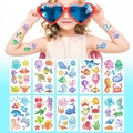 Glitter waterproof ocean animal temporary tattoos for kids with colorful sea creatures - S031-040 Watercolor Ocean Animal Glitter Set (10 Sheets)