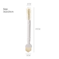 Spazzola pulizia tazze bianca a doppia testa 3x2x19cm per lavare bottiglie e fessure - Regular Fit