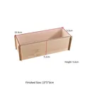 Rechteckige Silikonform mit Holzrahmen für Blumenkonservierung Harz 15x5x5cm - Kleine Rechteckform mit Ständer