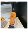 Détail du sac à bandoulière orange créatif en forme de téléphone portable vintage chic - Orange