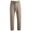 Pantaloni casual da uomo color cachi con coulisse in vita e trama del tessuto a coste - S / Righe Verticali Albicocca