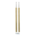 Bamboo handle lash brush tool with 1.5mm metal tip for precise grafting and styling - White 1.5mm Bamboo Micro Swabs
