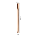 Polished rose gold 304 stainless steel coffee stirrer spoon with hanging hole 16.5cm - 15cm-Rose Gold Spoon