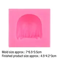 Stampo in silicone per acconciature anime per argilla ultraleggera e decorazioni - Stile 6 / Rosa