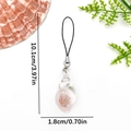 Rosa Seeschnecken-Anhänger Schlüsselanhänger mit Maßen 10,1 cm x 1,8 cm für Taschen - Rosa Nachtlicht Schnecke Handyband