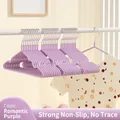 Gruccia antiscivolo viola con design a spalla larga per un'asciugatura senza segni - Bambini / Viola