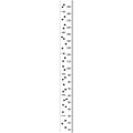 Kids height measurement chart canvas with dual scales 1-6ft and 10-190cm in black finish - Triangle + Inch Style