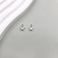 Antik-silberner Sternanhänger mit hohlem Pentagramm-Design für DIY-Schmuck - 1Stk Antiksilber Pentagramm 8*11mm