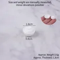 Miniature white ceramic lidded tea bowl 1.8cm for DIY dollhouse kitchen scenes - Mini Textured Bowl with Lid Set