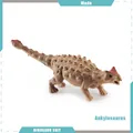 Realistic Ankylosaurus dinosaur model toy with detailed gray armor and club tail - Ankylosaurus (BL-5263)