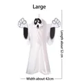 Dettaglio di un grande fantasma bianco a nido d'ape con dimensioni 52cm per 42cm - Grande