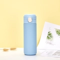 Matte light blue stainless steel insulated pea cup with a push-button bounce lid - 320ml / Boutique / Sky Blue