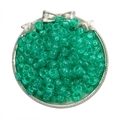 100 Pièces/Paquet (9x6mm) / Vert foncé pailleté